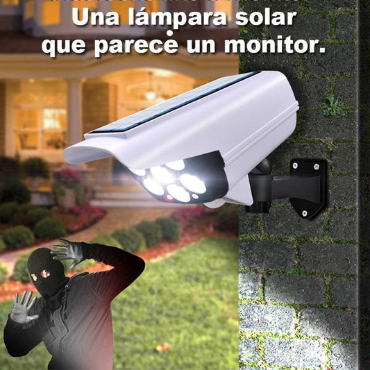 Luz Solar con Sensor de Movimiento y Diseño Simulado de Cámara